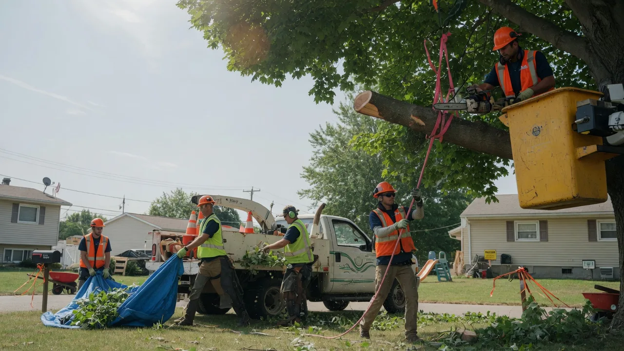 Tree Stabilization in Hardenville, MO
